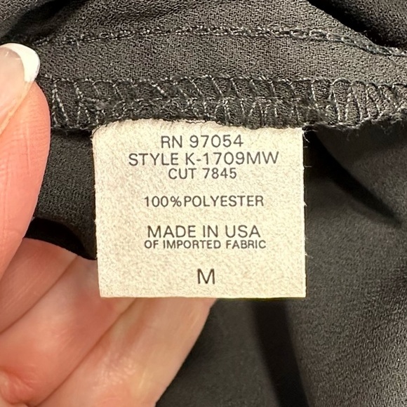 NWT | Krisa | Palazzo Slit Front Pants | Black | Medium - Picture 9 of 14